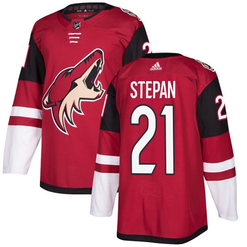 Adidas Arizona Coyotes 21 Derek Stepan Maroon Home Authentic Stitched Youth NHL Jersey